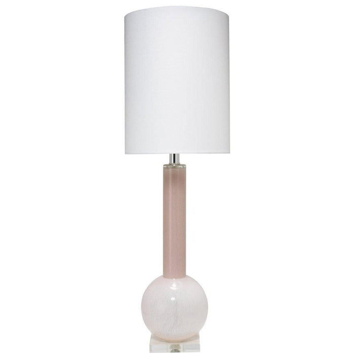 Studio Table Lamp in Petal Pink Glass