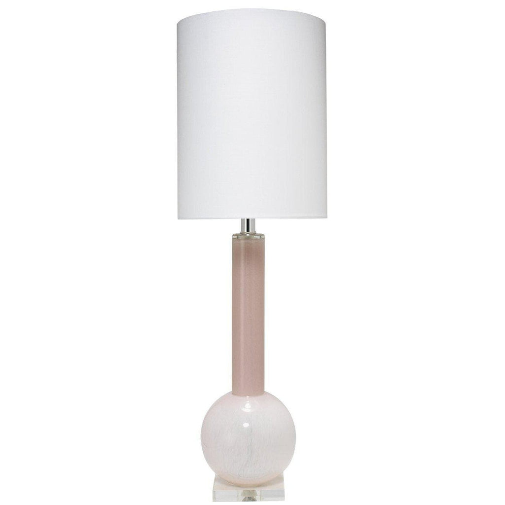 Studio Table Lamp in Petal Pink Glass