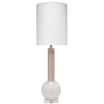 Studio Table Lamp in Petal Pink Glass