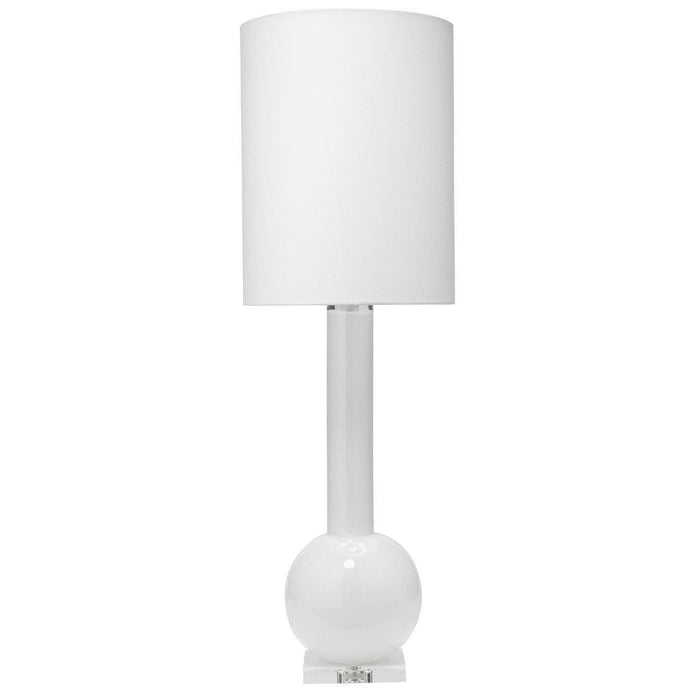 Studio Table Lamp in White Glass