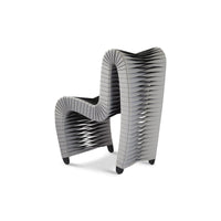 Gray & Black Seat Belt Dining Chair