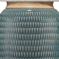 Graham Table Lamp in Blue Ceramic