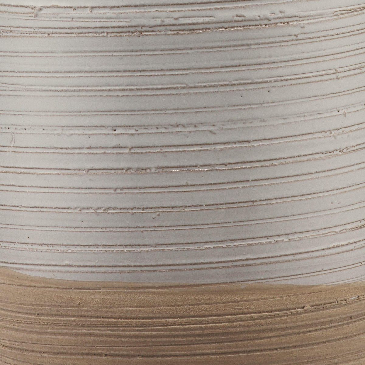 Ashwell Table Lamp in White/Natural Ceramic