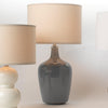 Plum Jar Dove Grey Ceramic Table Lamp