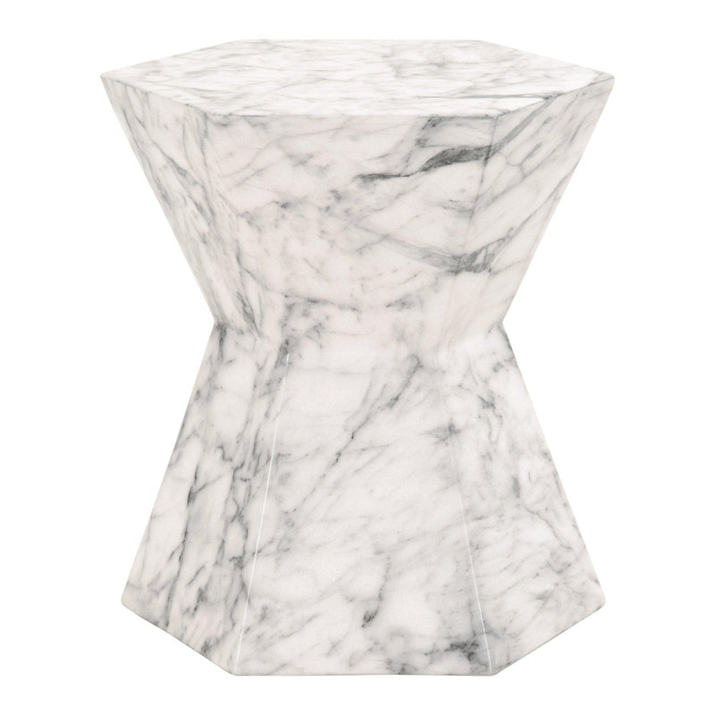 Benjamin Ivory Concrete Accent Table