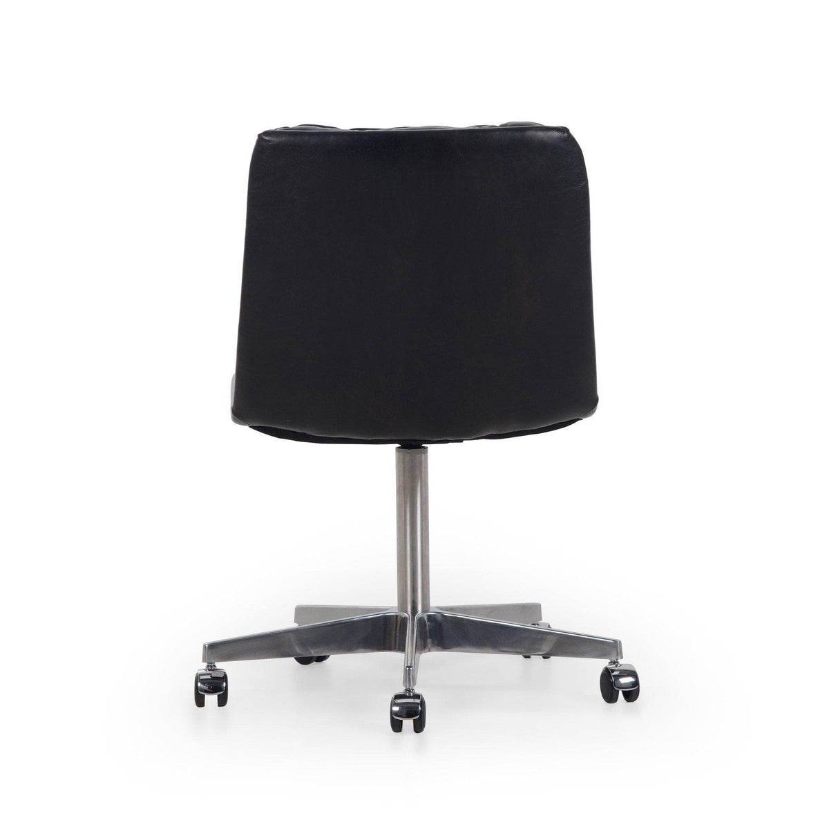 Carmel Black Leather Desk Chair