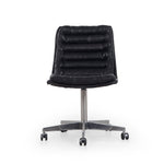 Carmel Black Leather Desk Chair