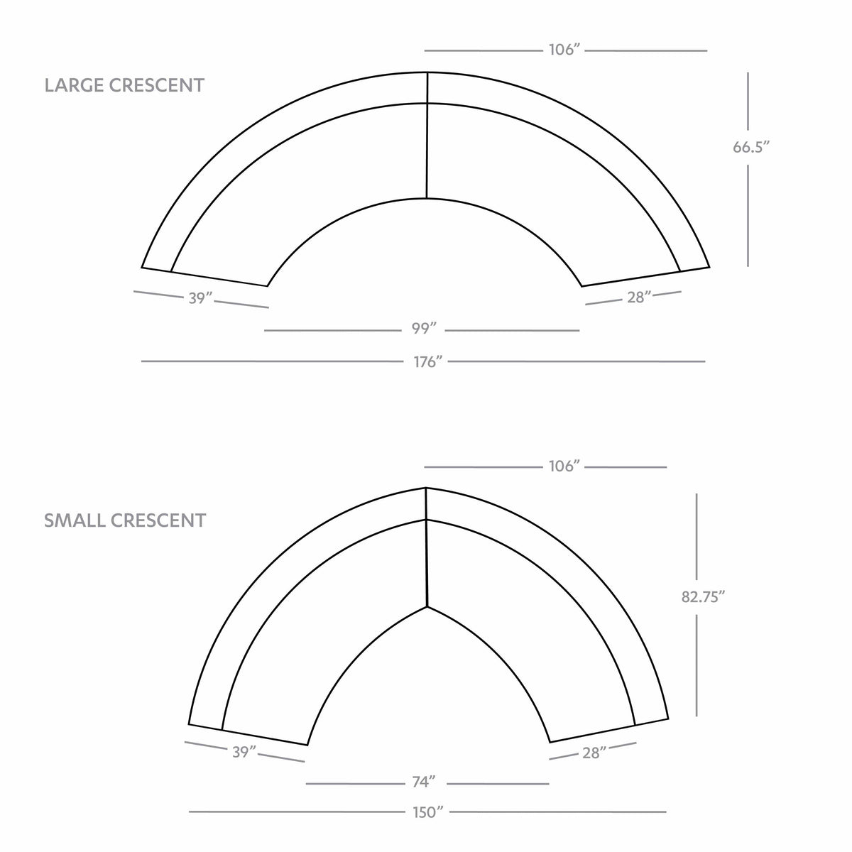 London Dover Crescent Sectional