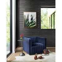 Aspen Sapphire Navy Swivel Chair