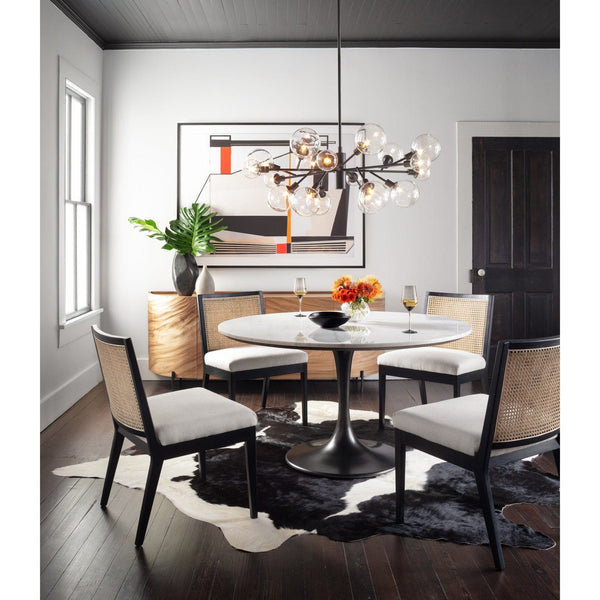 Paloma Marble & Iron Dining Table