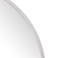 Barton Shiny Steel Round Mirror