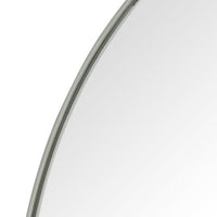 Barton Shiny Steel Round Mirror