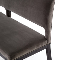 Reece Grey Velvet Dining Bench