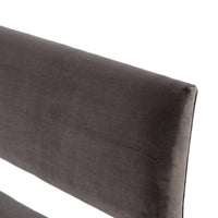 Reece Grey Velvet Dining Bench