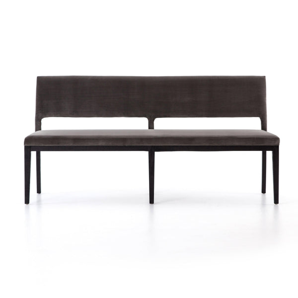 Reece Grey Velvet Dining Bench