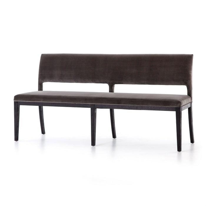 Reece Grey Velvet Dining Bench