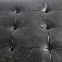 Logan Black Leather Coffee Table