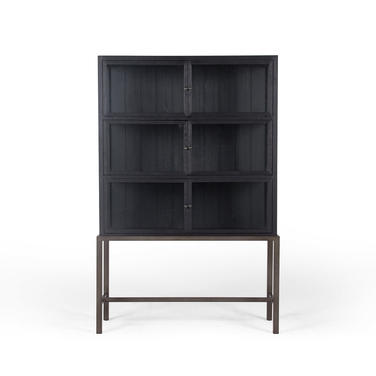 Sylvester Drifted Black Curio Cabinet