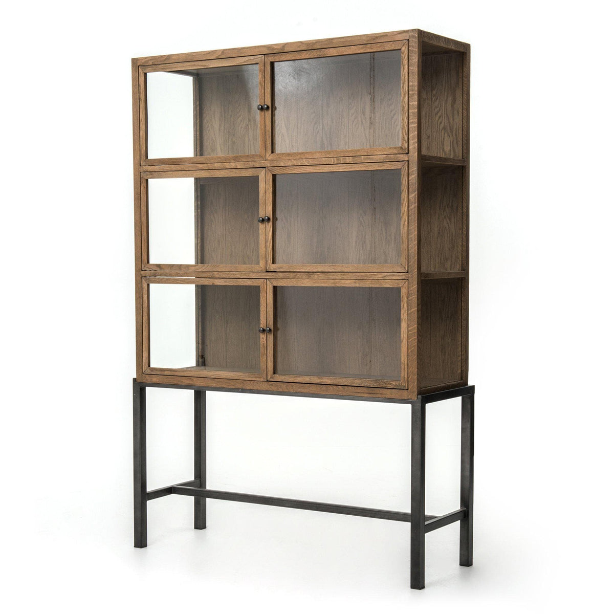 Sylvester Drifted Oak Curio Cabinet