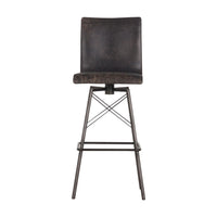 Dryer Rialto Ebony Leather Bar & Counter Stools