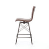 Dryer Distressed Brown Leather Bar & Counter Stools