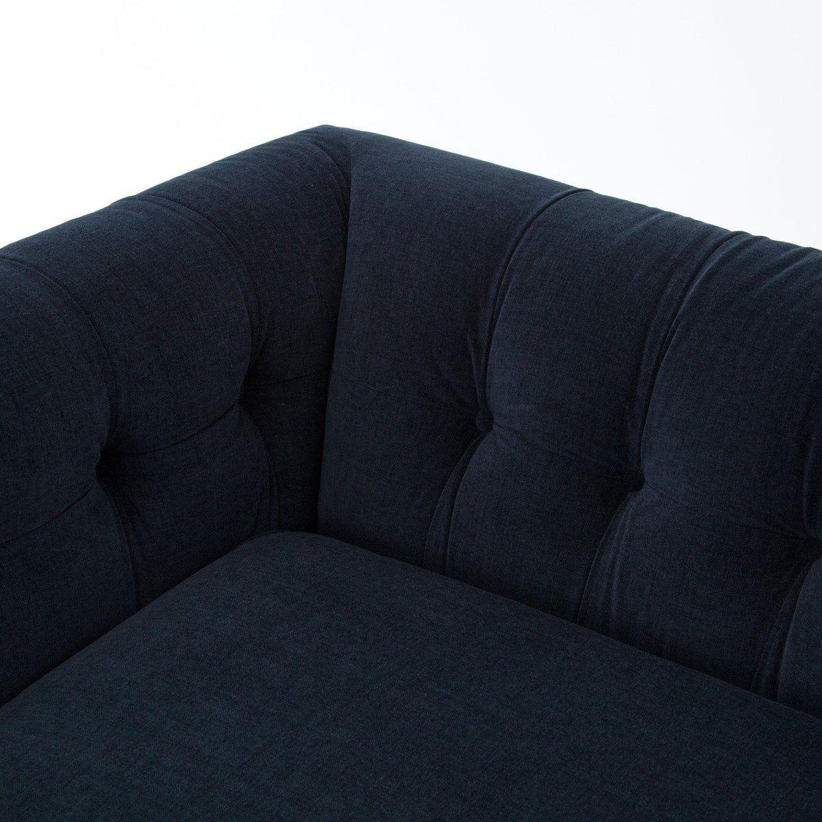 Gilbert Plush Navy Sofa