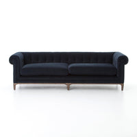 Gilbert Plush Navy Sofa