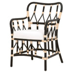 Cammy Black Rattan Arm Chair