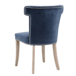 Ciara Denim Velvet Dining Chair