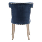Ciara Denim Velvet Dining Chair