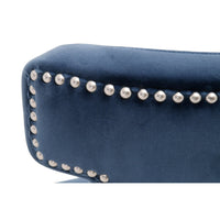 Ciara Denim Velvet Dining Chair