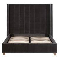 Conrad Dark Dove Gray Velvet Bed