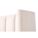 Conrad Cream Velvet Upholstered Bed