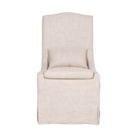 Christine Slipcover Linen Dining Chair, Set of 2