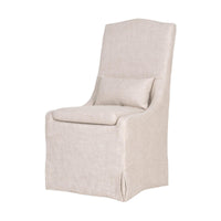 Christine Slipcover Linen Dining Chair, Set of 2