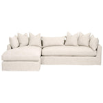 Hayberry Beige Slipcover Left Arm Facing Sectional