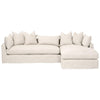 Hayberry Beige Slipcover Right Arm Facing Sectional
