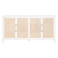 Hiland Rattan And White Media Sideboard