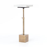 Seaton Antique Brass Adjustable Accent Table