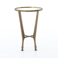 Cagney Aged Brass Accent Table