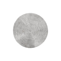 Ripple Gray Aluminum Round Coffee Table