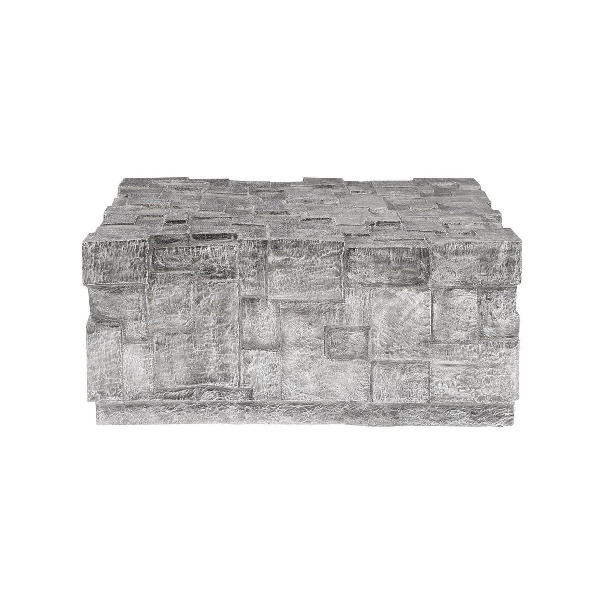 Silver Puzzle Blocks Coffee Table