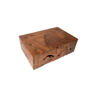 Rectangle Teak Slice Coffee Table