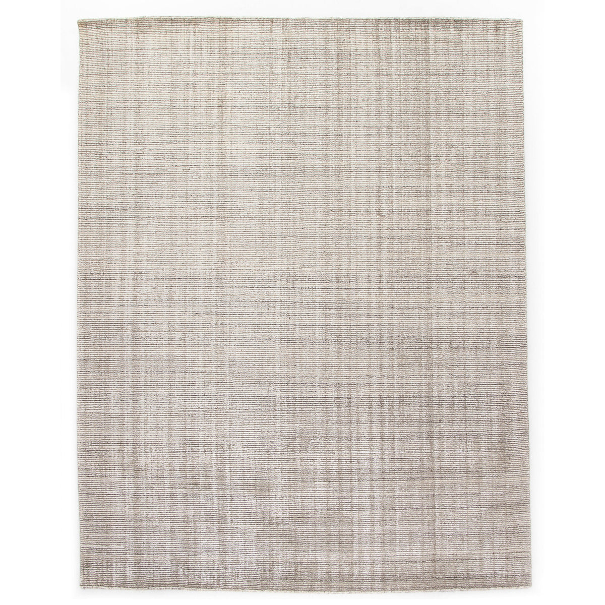 Asher Brown & Cream Wool Rug