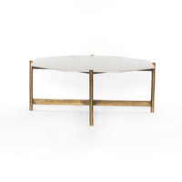 Aubrey Brass Coffee Table