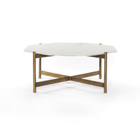 Aubrey Brass Coffee Table