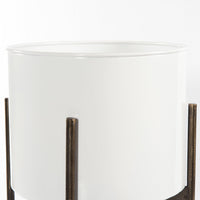 Jade White Gloss Planter