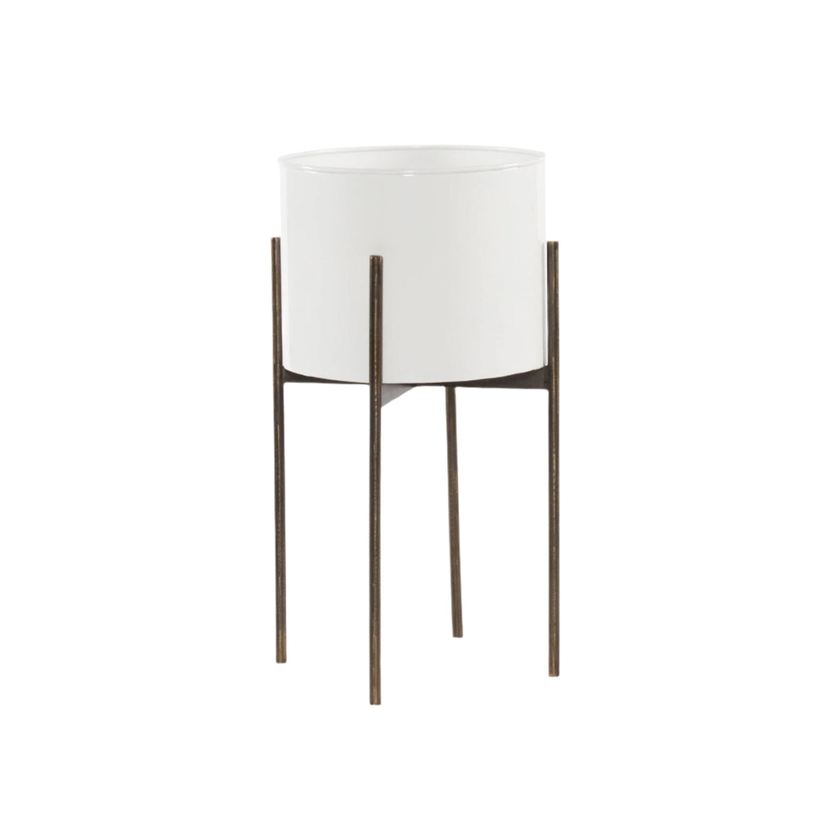 Jade White Gloss Planter