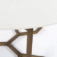 Noel Marble & Brass Coffee Table