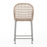 Benito Vintage White Woven Counter Stool